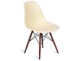Replica Eames Eiffel DSW Chair - Matt Yellow w/ Dark Wood Legs