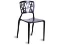 Replica Viento Stackable Injection Thermoplastic Cafe Chair - Black