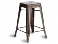 Tolix Stool Replica 65cm Galvanised Deep Gold Premium Xavier Pauchard