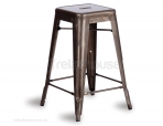 Tolix Stool Replica 65cm Galvanised Deep Gold Premium Xavier Pauchard