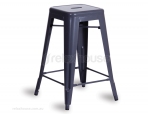 Tolix Stool Replica 65cm 4.5Kg Premium Commercial Grade Xavier Pauchard - Charcoal