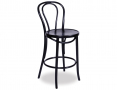 Original European Made Vienna 18 Bentwood Stool 65cm Embossed Sunset Seat - Michael Thonet Designed - Black