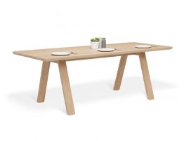 Stelvio Dining Table - Natural Oak - 220cm x 90cm - by TON