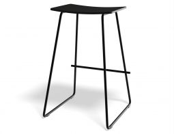 Hudson Barstool Blackframe Blackoak Back