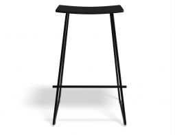 Hudson Barstool Blackframe Blackoak Front