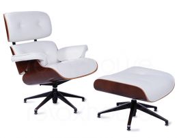 white leather eames lounge chair ottoman replica