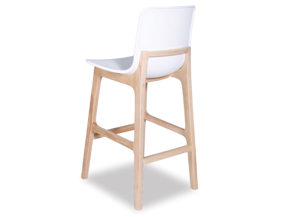 Ara Stool   White Plastic