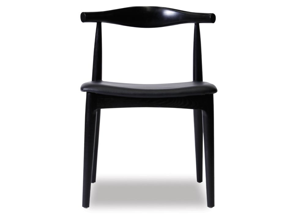 Black Stained Elbow Chair