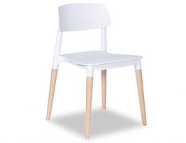 Lecco Chair - Natural - White