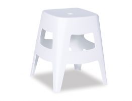 Como Low Stool - 45cm - White ***Clearance***