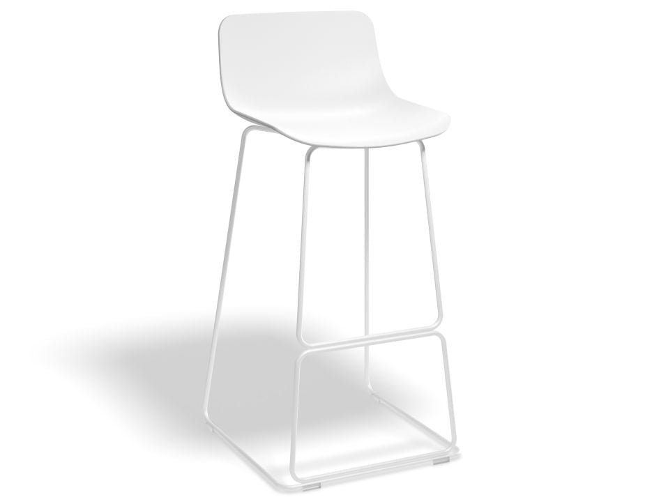 Umbria Stool 77cm Whiteseat Whiteframe