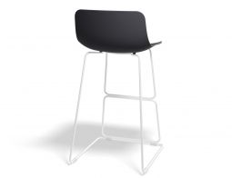 Umbria Stool 69cm Greyseat Whiteframe Back