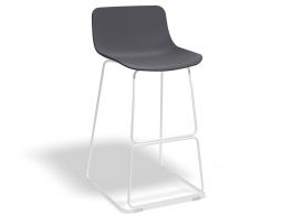 Umbria Stool 69cm Greyseat Whiteframe