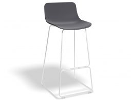 Umbria Stool 77cm Greyseat Whiteframe