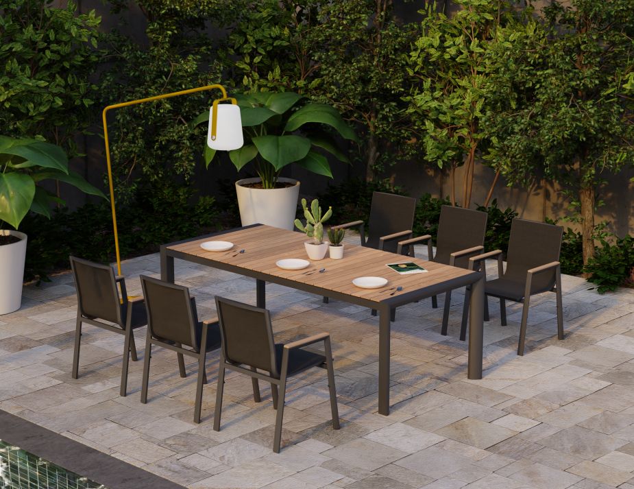 Modern Dinner Setting Outdoor