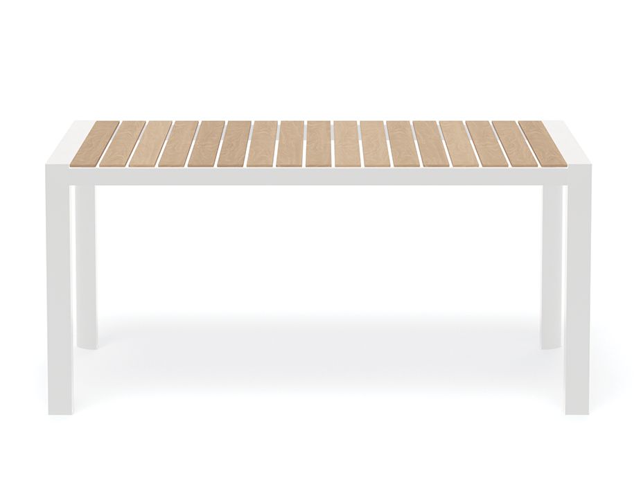 Vydel 160 White Powdercoat Aluminium Table