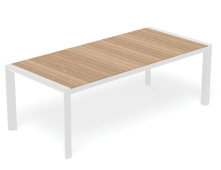 6 seater White Vydel Outdoor Table for hotel outdoors