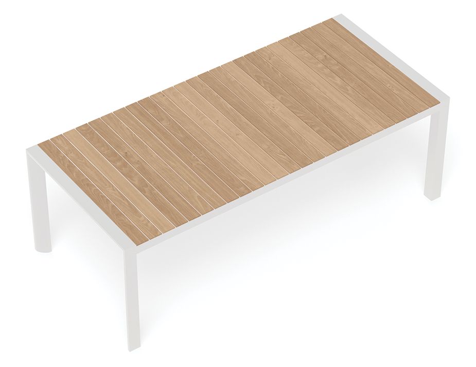 White Vydel 220 Outdoor Table