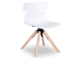 Feather Chair - Natural - White Shell 