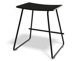 Hudson Lowstool Blackframe Blackoak Back