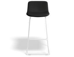 Umbria Stool 77cm Stormgreyseat Whiteframe Front