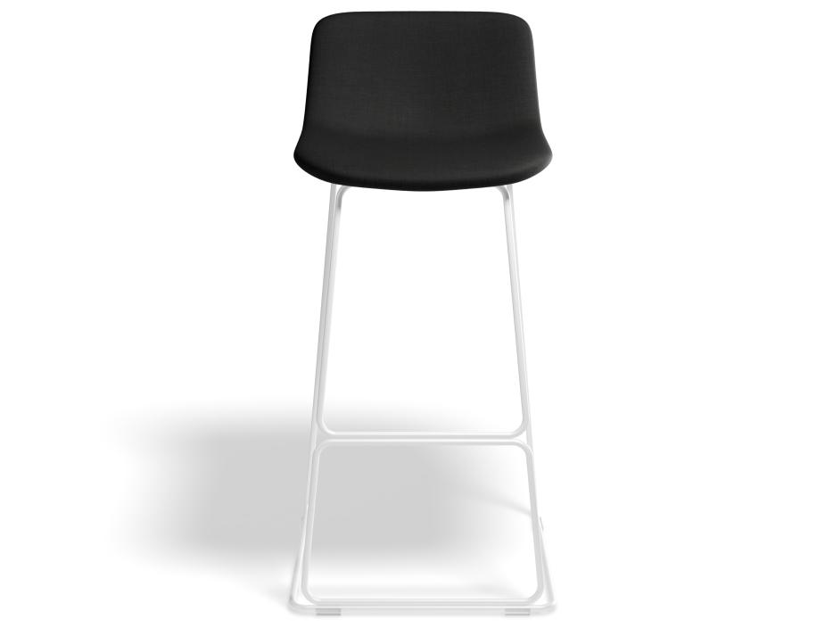 Umbria Stool 77cm Stormgreyseat Whiteframe Front