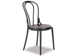 Bentwood Chair Plastic Black