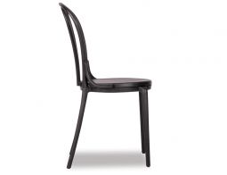 Outdoor Bentwood Chair Plastic Black