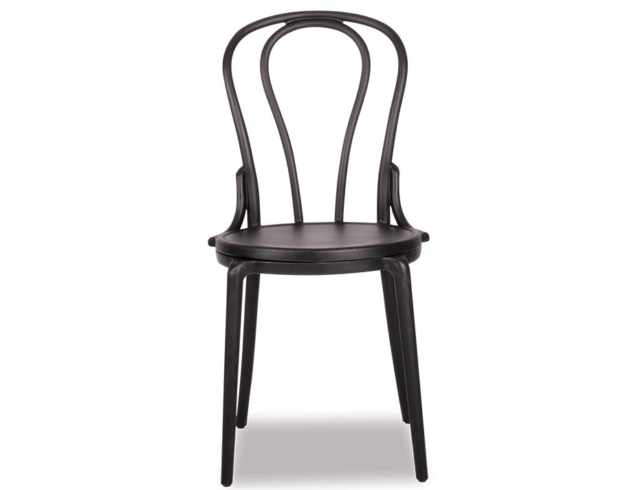 Cannes Outdoor Bentwood Chair Plastic Black