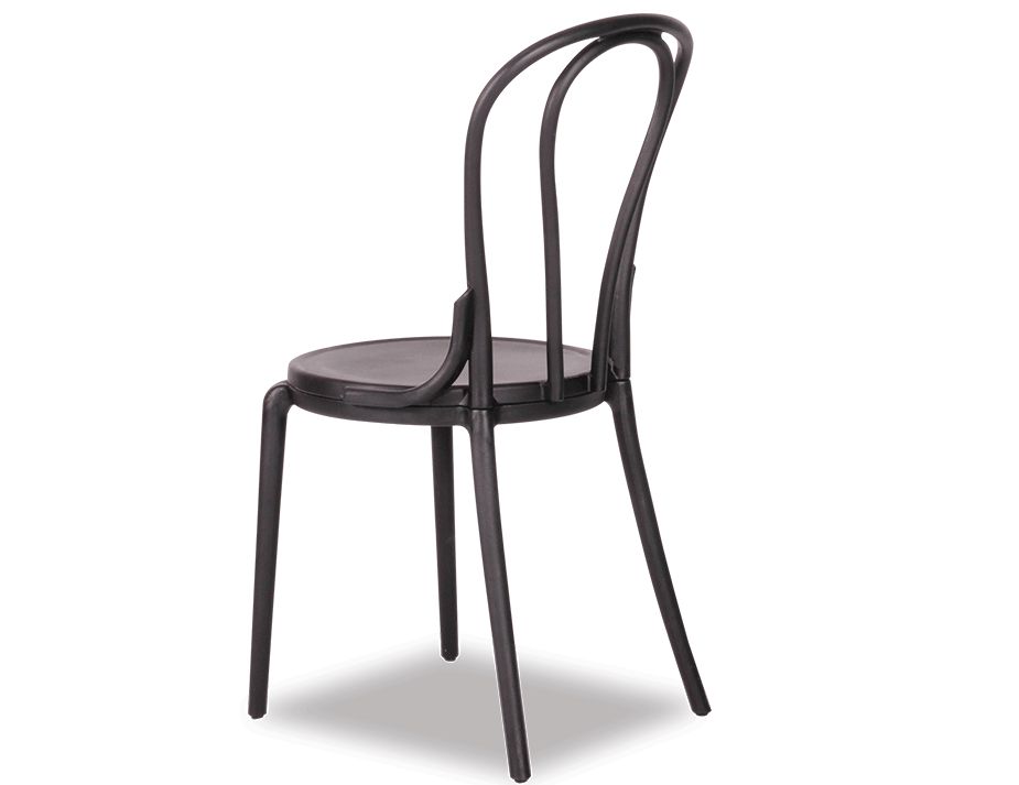 Plastic Bentwood Chair Black