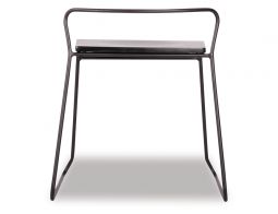 Krafter Black Low Stool Black Frame