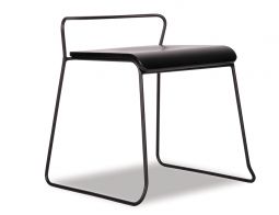 Krafter Black Low Stool Blackseat