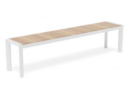 Vydel Bench Seat - Outdoor - 190cm - Teak - White