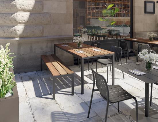 Cape Outdoor Dining Table - Spotted Gum 