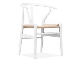 Inspire Chair - White - Natural Cord Seat