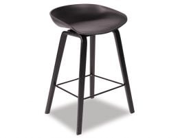 Kobe Stool - Black - Black Shell 