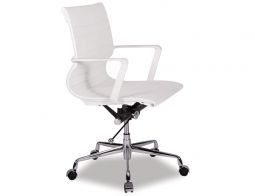 Replica Eames Office Chair White Leather