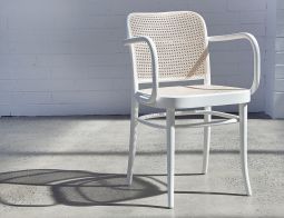 White 811 Bentwood Dining ArmChair