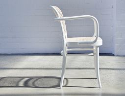 White 811 Dining ArmChair