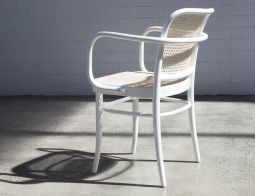 White Bentwood ArmChair