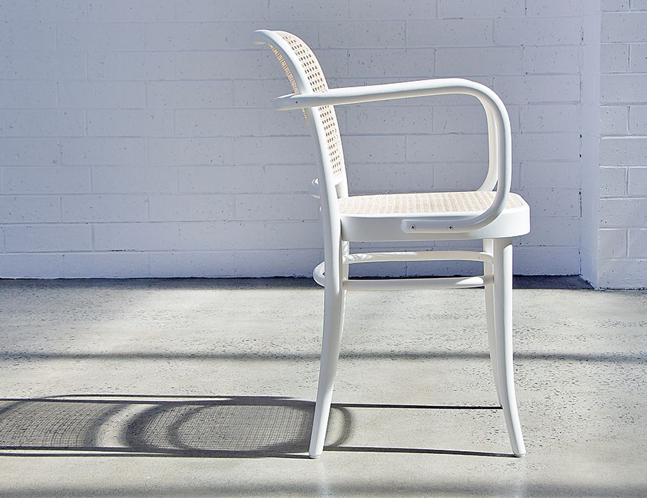 White 811 Dining ArmChair