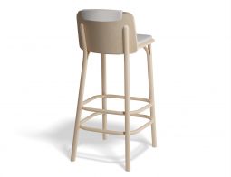 Split Barstool 75cm Pad Beechnatural Fargo701 Back