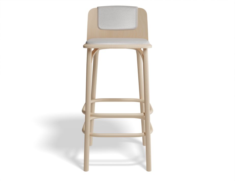 Split Barstool 75cm Pad Beechnatural Fargo701 Front