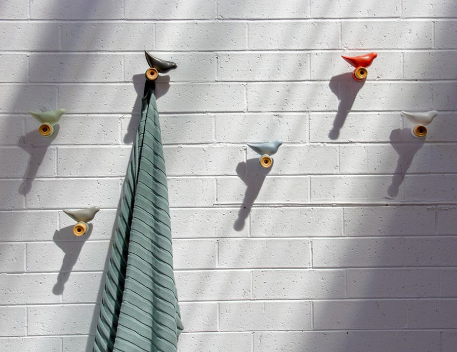 La Bird Hook Decorative Functional Wall Accessory