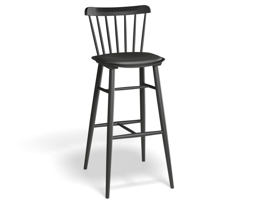 Ironica Barstool 80cm Pad Blackgrain Mdr0000