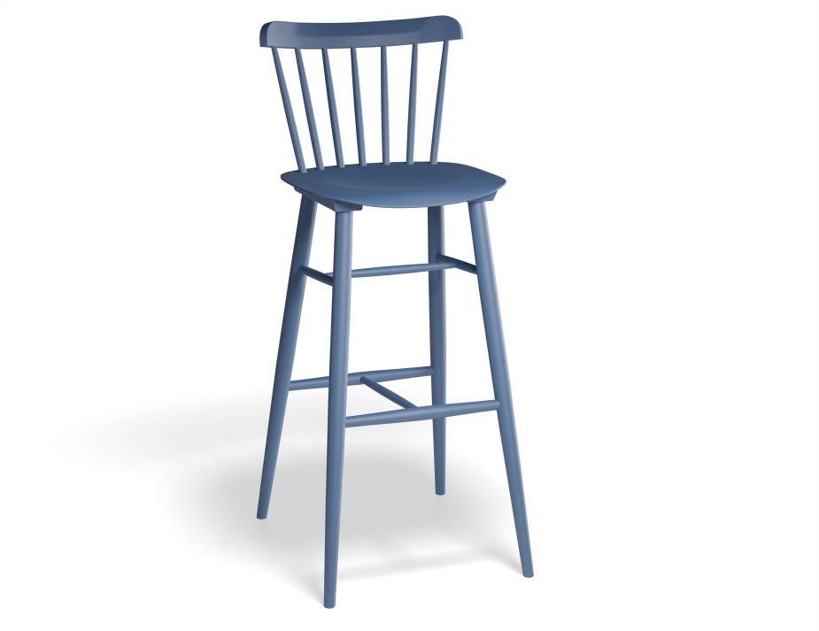 Ironica Barstool 80cm Blueberry