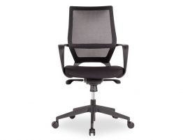 Mokum Office Chair - Black - Black Padded Seat