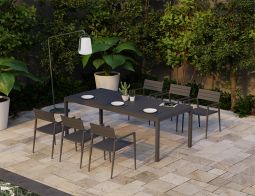 Halki Charcoal 220 Table Chairs