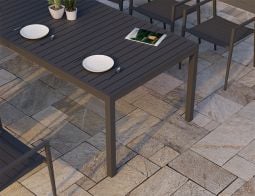 Halki Close Up Charcoal Durable Table Set