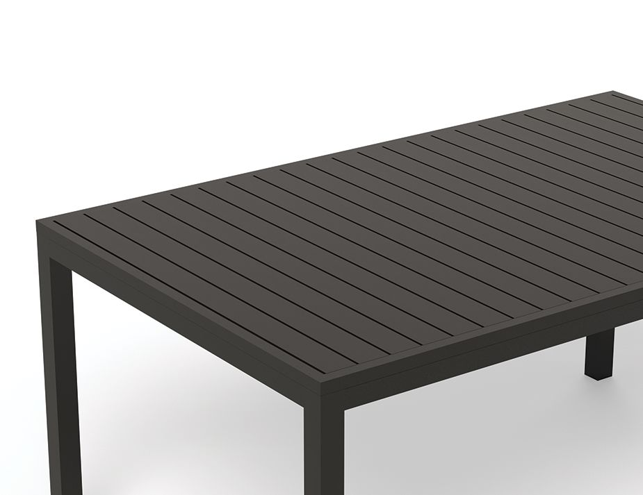 Stylish Halki Table in Charcoal for Outdoor Spaces
